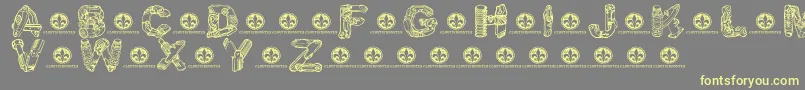 MotorpiecesdemoRegular Font – Yellow Fonts on Gray Background