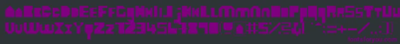 HeavyloudedgeLight Font – Purple Fonts on Black Background