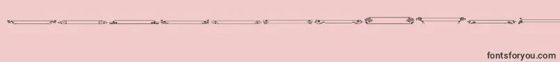 VintagePanels013 Font – Black Fonts on Pink Background