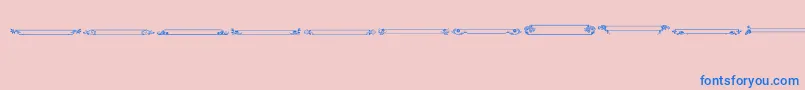 VintagePanels013-Schriftart – Blaue Schriften auf rosa Hintergrund