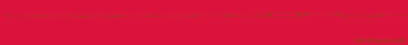 VintagePanels013 Font – Brown Fonts on Red Background