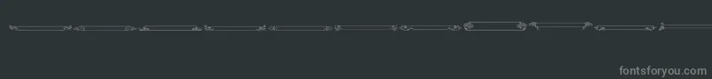 VintagePanels013 Font – Gray Fonts on Black Background