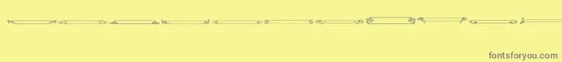 VintagePanels013 Font – Gray Fonts on Yellow Background