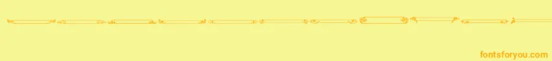 Police VintagePanels013 – polices orange sur fond jaune