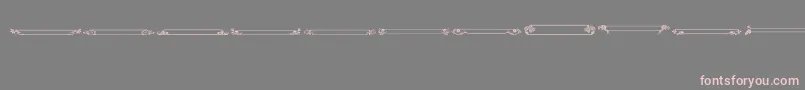 VintagePanels013 Font – Pink Fonts on Gray Background