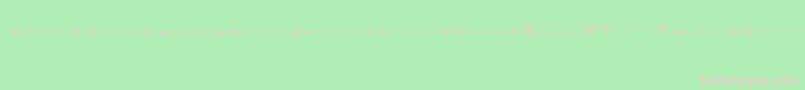 VintagePanels013 Font – Pink Fonts on Green Background