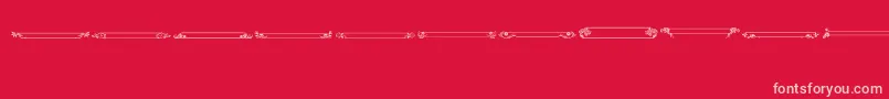 VintagePanels013-Schriftart – Rosa Schriften auf rotem Hintergrund