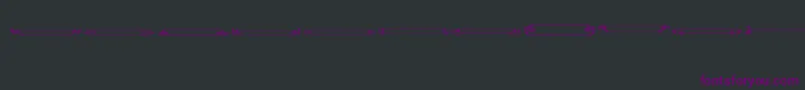 VintagePanels013 Font – Purple Fonts on Black Background