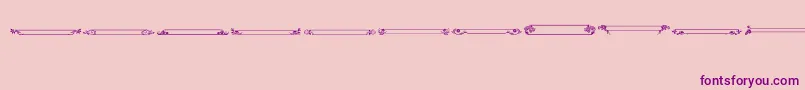 VintagePanels013 Font – Purple Fonts on Pink Background