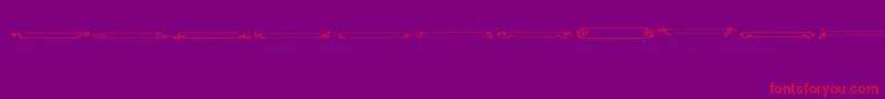 VintagePanels013-Schriftart – Rote Schriften auf violettem Hintergrund