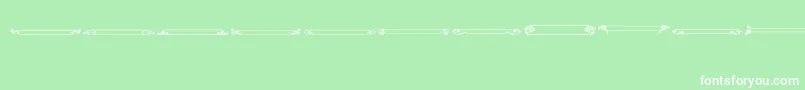 VintagePanels013 Font – White Fonts on Green Background