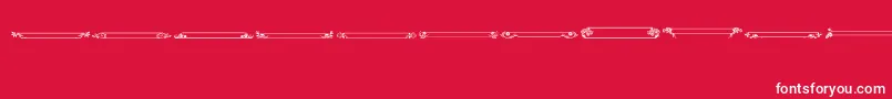 VintagePanels013 Font – White Fonts on Red Background