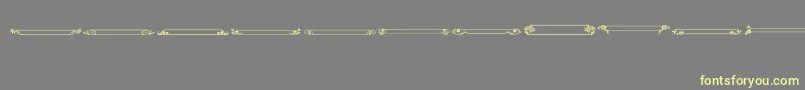 VintagePanels013 Font – Yellow Fonts on Gray Background