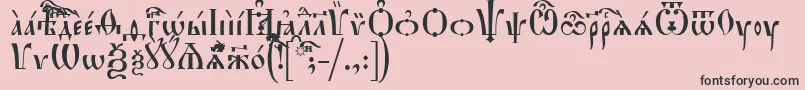 HirmosIeucs Font – Black Fonts on Pink Background