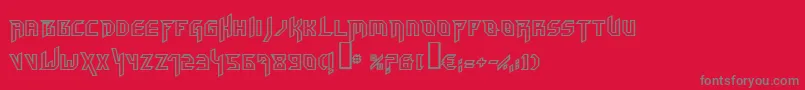 Hammo Font – Gray Fonts on Red Background