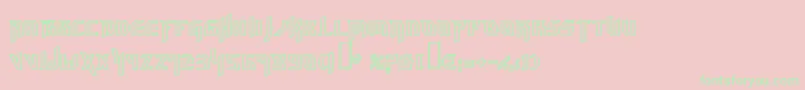 Hammo Font – Green Fonts on Pink Background