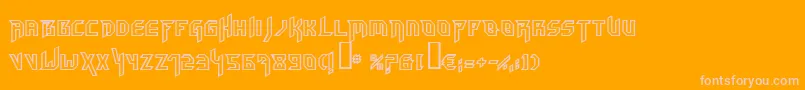 Hammo Font – Pink Fonts on Orange Background
