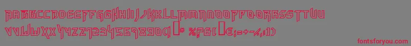 Hammo Font – Red Fonts on Gray Background