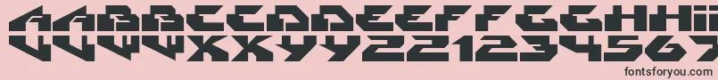 Шрифт Radikal – чёрные шрифты на розовом фоне