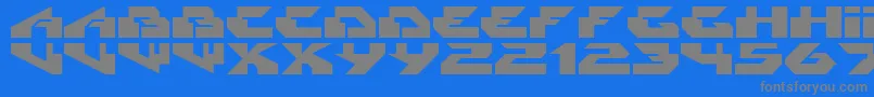 Radikal Font – Gray Fonts on Blue Background