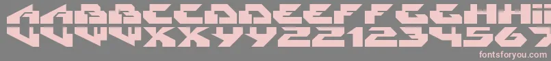 Шрифт Radikal – розовые шрифты на сером фоне