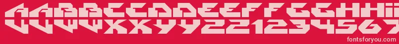 Radikal Font – Pink Fonts on Red Background