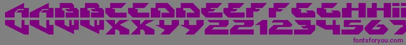 Radikal-fontti – violetit fontit harmaalla taustalla