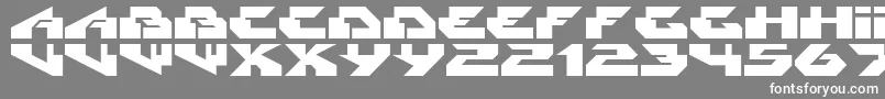 フォントRadikal – 灰色の背景に白い文字
