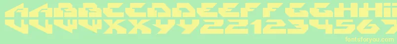 Radikal Font – Yellow Fonts on Green Background
