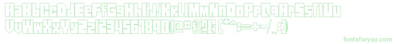 StreetBlock1.0 Font – Green Fonts on White Background