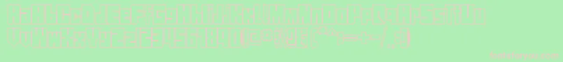 StreetBlock1.0 Font – Pink Fonts on Green Background