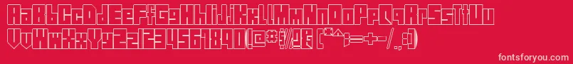 StreetBlock1.0 Font – Pink Fonts on Red Background