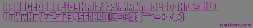 StreetBlock1.0 Font – Purple Fonts on Gray Background