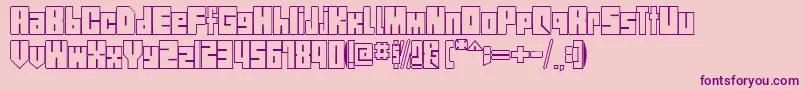 StreetBlock1.0 Font – Purple Fonts on Pink Background