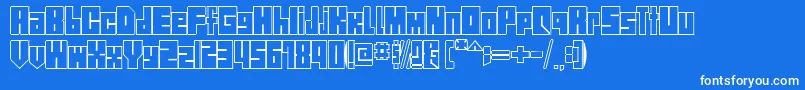 フォントStreetBlock1.0 – 青い背景に白い文字