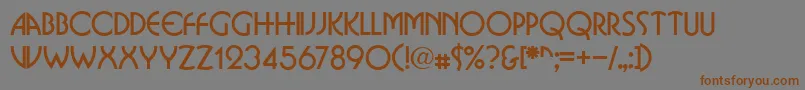 BostondbNormal Font – Brown Fonts on Gray Background
