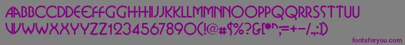 BostondbNormal Font – Purple Fonts on Gray Background