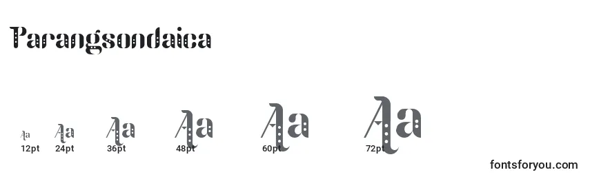 Parangsondaica Font Sizes
