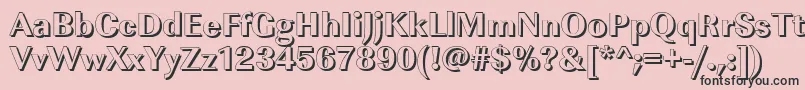 ImperialshXboldRegular Font – Black Fonts on Pink Background