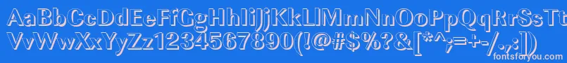 ImperialshXboldRegular Font – Pink Fonts on Blue Background