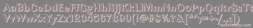 ImperialshXboldRegular Font – Pink Fonts on Gray Background