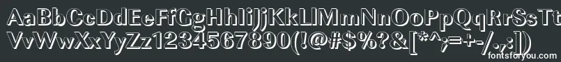 Шрифт ImperialshXboldRegular – белые шрифты