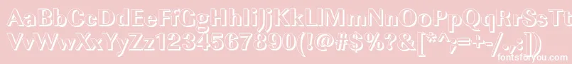 ImperialshXboldRegular Font – White Fonts on Pink Background