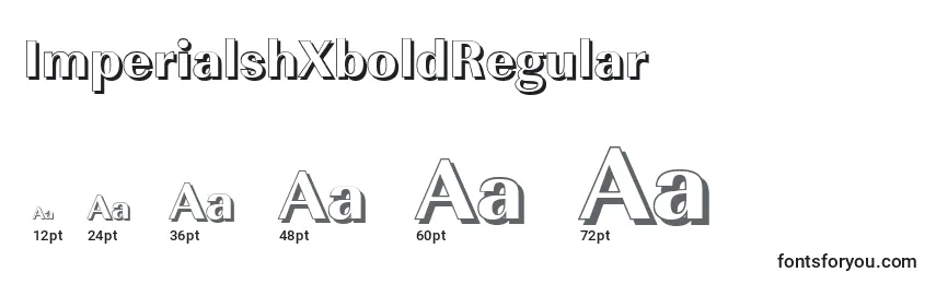 Размеры шрифта ImperialshXboldRegular
