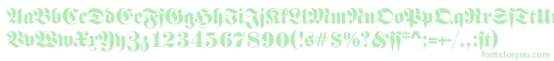 FrankensteinSf Font – Green Fonts on White Background