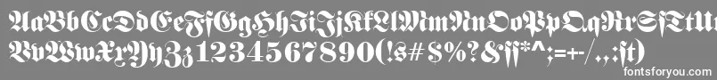 FrankensteinSf Font – White Fonts on Gray Background