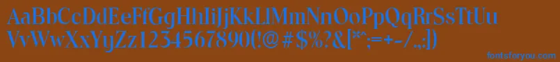 ToledoserialMediumRegular Font – Blue Fonts on Brown Background