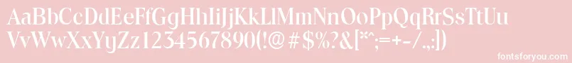 ToledoserialMediumRegular Font – White Fonts on Pink Background