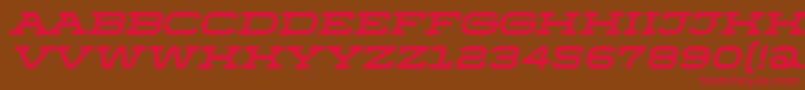 MenschoItalic Font – Red Fonts on Brown Background