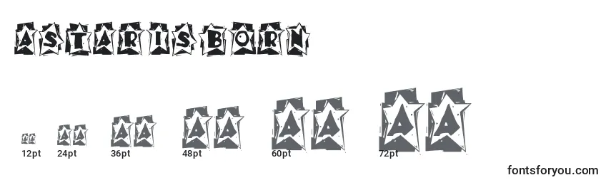 AStarIsBorn Font Sizes